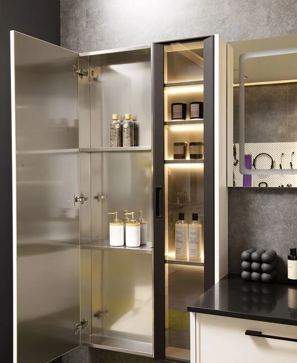 Les armoires de salle de bain et les armoires de cuisine en acier inoxydable sont-elles différentes?
