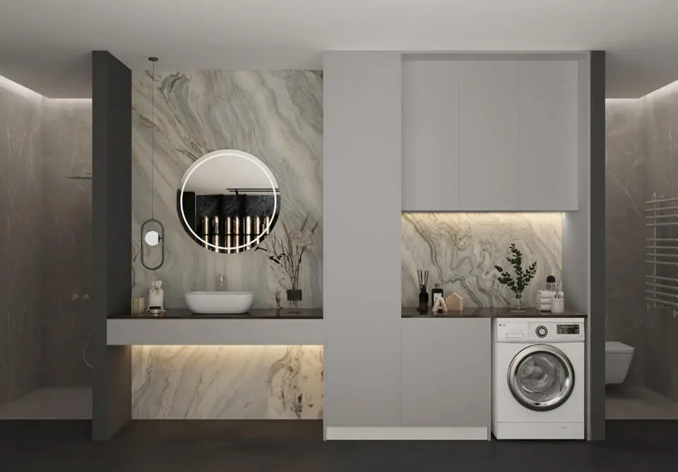 Conception moderne d'armoire de salle de bains