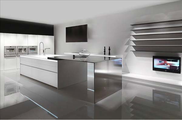 Modern White Shaker Kitchen Cabinets